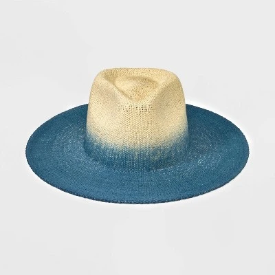 Ombre Paper Straw Panama Hat - Universal Thread™ 3 Ombre Paper Straw Panama Hat - Universal Thread™