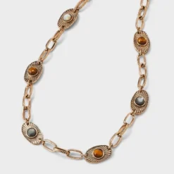 Eye Chainlink Station Necklace - Universal Thread™ Gold 9 Eye Chainlink Station Necklace - Universal Thread™ Gold -Universal Thread GUEST 035faffa c9d1 41fb 874c dd808028d39c