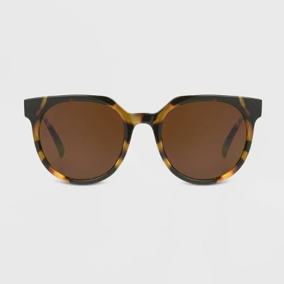 Women's Tortoise Shell Print Angular Square Sunglasses - Universal Thread™ Brown 3 Women's Tortoise Shell Print Angular Square Sunglasses - Universal Thread™ Brown
