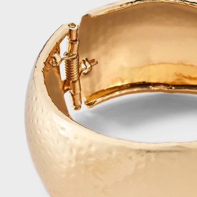 Textured Hinge Bracelet - Universal Thread™ Gold 5 Textured Hinge Bracelet - Universal Thread™ Gold - Image 3