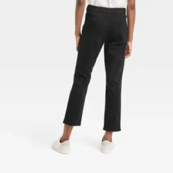 Women's High-Rise Slim Straight Jeans - Universal Thread™ Black