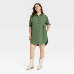 Women's Long Sleeve Mini Shirtdress - Universal Thread™ -Universal Thread GUEST 1295ab84 fbb4 4e03 b1af 01625ac8f602