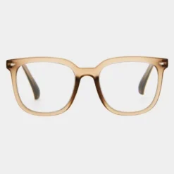 Women's Matte Plastic Square Blue Light Filtering Glasses - Universal Thread™ Tan Diopter -Universal Thread GUEST 1399e337 dbcc 4675 bd62 62e376d31c53