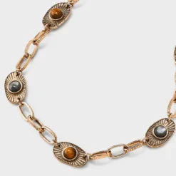 Eye Chainlink Station Necklace - Universal Thread™ Gold 8 Eye Chainlink Station Necklace - Universal Thread™ Gold -Universal Thread GUEST 1519eb9c b00f 4fcf 8910 656f5b509ec1