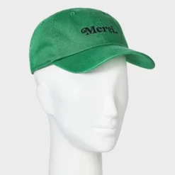 Merci Embroidered Baseball Hat - Universal Thread™ Green