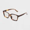 Women's Tortoise Print Shiny Plastic Rectangle Blue Light Filtering Glasses - Universal Thread™ Dark Brown 1 Women's Tortoise Print Shiny Plastic Rectangle Blue Light Filtering Glasses - Universal Thread™ Dark Brown -Universal Thread GUEST 1644f542 bada 4dc0 bacf baa7fe9a6cc7