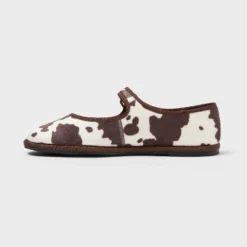 Women’s Halston Cow Print Mary Jane Flats With Memory Foam Insole – Universal Thread™ Brown