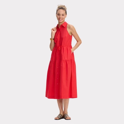 Women's Poplin Maxi Shirtdress - Universal Thread™ 4 Women's Poplin Maxi Shirtdress - Universal Thread™ - Image 2