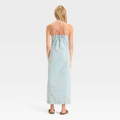 Women's Cami Denim Maxi Dress - Universal Thread™ Light Wash 3 Women's Cami Denim Maxi Dress - Universal Thread™ Light Wash