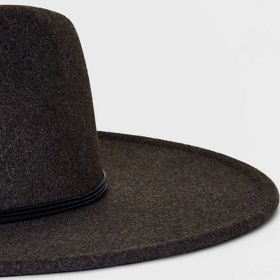 Felt Wide Brim Fedora Hat - Universal Thread™ 5 Felt Wide Brim Fedora Hat - Universal Thread™ - Image 3