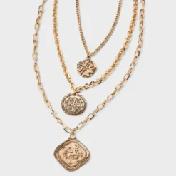 Coin Medallion Quartz Pendant Multi-Strand Necklace - Universal Thread™ Gold 9 Coin Medallion Quartz Pendant Multi-Strand Necklace - Universal Thread™ Gold -Universal Thread GUEST 21e5146c 931b 44e7 882c 77dd5f743645