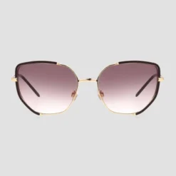 Women's Metal Cateye Sunglasses - Universal Thread™ Gold