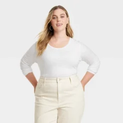 Women's Slim Fit Long Sleeve T-Shirt - Universal Thread™ 11 Women's Slim Fit Long Sleeve T-Shirt - Universal Thread™ -Universal Thread GUEST 24ab7886 0e1d 4f19 8a4d cd165b293f67
