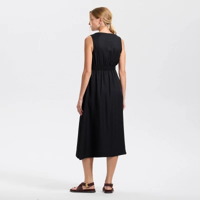 Women's Half Button Midi Dress - Universal Thread™ 4 Women's Half Button Midi Dress - Universal Thread™ - Image 2