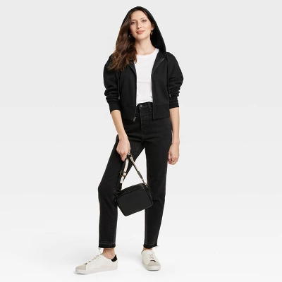 Women's Cropped Zip-Up Sweatshirt - Universal Thread™ 4 Women's Cropped Zip-Up Sweatshirt - Universal Thread™ - Image 2