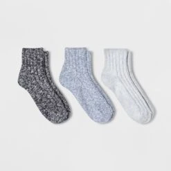 Women's Slub 3pk Ankle Socks - Universal Thread™ 4-10 -Universal Thread GUEST 2bd6c2c7 9878 47d0 9b67 577f549b9cb5