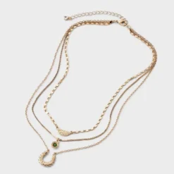 Horseshoe Pendant Multi-Strand Necklace - Universal Thread™ Gold 7 Horseshoe Pendant Multi-Strand Necklace - Universal Thread™ Gold -Universal Thread GUEST 397d5c89 3b37 4fa5 9111 b07d3498676d