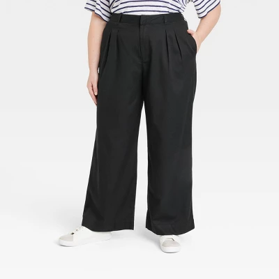 Women's High-Rise Loose Fit Pleated Chino Pants - Universal Thread™ 5 Women's High-Rise Loose Fit Pleated Chino Pants - Universal Thread™ - Image 3