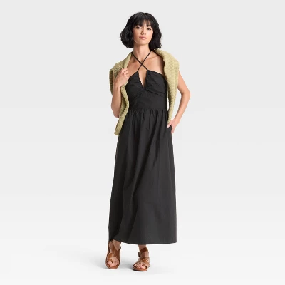 Women's Maxi Halter A-Line Dress - Universal Thread™ 4 Women's Maxi Halter A-Line Dress - Universal Thread™ - Image 2