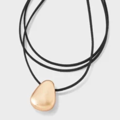 Simulated Leather And Slider Droplet Pendant Necklace - Universal Thread™ Black 9 Simulated Leather And Slider Droplet Pendant Necklace - Universal Thread™ Black -Universal Thread GUEST 4d5aa149 4646 464e bc4d 06c16c273e5a