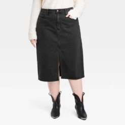 Women's High-Rise Denim Midi Skirt - Universal Thread™ 9 Women's High-Rise Denim Midi Skirt - Universal Thread™ -Universal Thread GUEST 4eff479b 1cad 46f2 88d5 61e09fe57c69
