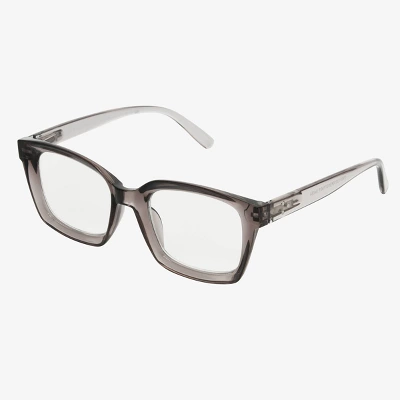 Women's Shiny Plastic Rectangle Blue Light Filtering Glasses - Universal Thread™ Clear Diopter 3 Women's Shiny Plastic Rectangle Blue Light Filtering Glasses - Universal Thread™ Clear Diopter