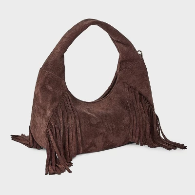 Soft Fringe Crescent Handbag - Universal Thread™ 4 Soft Fringe Crescent Handbag - Universal Thread™ - Image 2