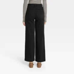Women's High-Rise Wide Leg Jeans - Universal Thread™ Black