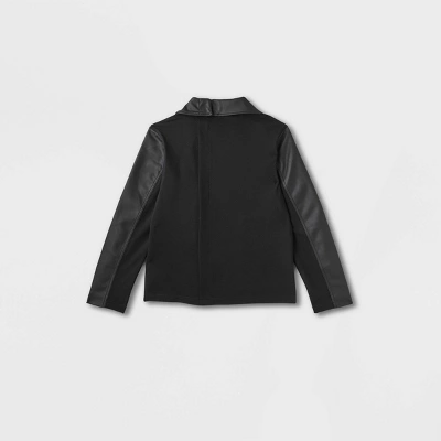 Women's Adaptive Seated Fit Moto Jacket - Universal Thread™ Black 3 Women's Adaptive Seated Fit Moto Jacket - Universal Thread™ Black