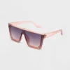 Women's Shiny Plastic Shield Sunglasses - Universal Thread™ Rose Pink -Universal Thread GUEST 676f28b3 661b 4992 89b3 a7c64fabd39b