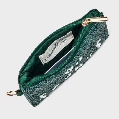 Go Sports Beaded Pouch - Universal Thread™ Green/White 4 Go Sports Beaded Pouch - Universal Thread™ Green/White - Image 2