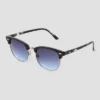 Women's Tortoise Shell Print Flat Top Retro Browline Sunglasses - Universal Thread™ Black 1 Women's Tortoise Shell Print Flat Top Retro Browline Sunglasses - Universal Thread™ Black -Universal Thread GUEST 715dc111 eafb 4ae1 96c2 b3d4ef736848