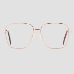 Women's Satin Metal Square Blue Light Filtering Reading Glasses - Universal Thread™ Metallic Gold Diopter -Universal Thread GUEST 77b5aa6d c974 49ee 8f1b 752e425ec5be