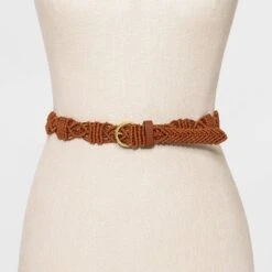 Women's Macrame Belt - Universal Thread™ Rust XXL