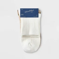 Women's 3pk Pointelle Stitch Ankle Socks - Universal Thread™ 4-10
