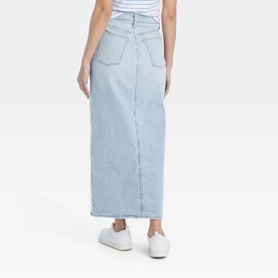 Women's Denim Maxi Skirt - Universal Thread™ 3 Women's Denim Maxi Skirt - Universal Thread™