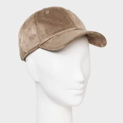 Faux Suede Baseball Hat - Universal Thread™ Brown