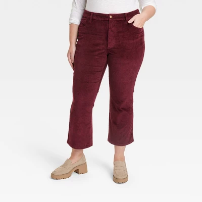 Women's High-Rise Corduroy Bootcut Jeans - Universal Thread™ Burgundy 6 Women's High-Rise Corduroy Bootcut Jeans - Universal Thread™ Burgundy - Image 4