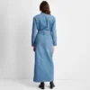 Women's Long Sleeve Denim Maxi Shirtdress - Universal Thread™ Medium Wash -Universal Thread GUEST 7c050162 10fa 48e4 b0d3 2ca7303bea4a