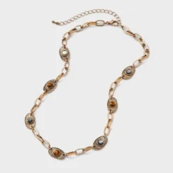 Eye Chainlink Station Necklace - Universal Thread™ Gold 7 Eye Chainlink Station Necklace - Universal Thread™ Gold -Universal Thread GUEST 7dcaafff 2aa6 4339 9428 0b0606619d36