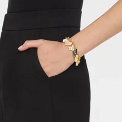 Go Team Pull-Tie Charm Bracelet - Universal Thread™ Gold