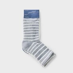 Women's Cushioned Striped/Solid 3pk Mid Crew Socks - Universal Thread™ 4-10