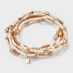 Heart Beaded Bracelet Set 7pc - Universal Thread™ Ivory: Pull-On Stretch Bracelets, Glass & Acrylic, Heart Shape, 2.2" Length 9 Heart Beaded Bracelet Set 7pc - Universal Thread™ Ivory: Pull-On Stretch Bracelets, Glass & Acrylic, Heart Shape, 2.2" Length -Universal Thread GUEST 8081a662 4a05 437e bf19 bf7b6336ccd8