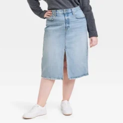 Women's High-Rise Denim Midi Skirt - Universal Thread™ 10 Women's High-Rise Denim Midi Skirt - Universal Thread™ -Universal Thread GUEST 843c2e90 0646 46f2 b841 f21047ea522a