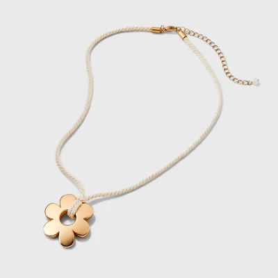 Roped Cord And Charm Quartz Pendant Necklace - Universal Thread™ 4 Roped Cord And Charm Quartz Pendant Necklace - Universal Thread™ - Image 2