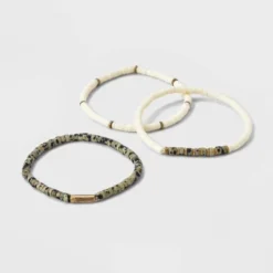 Semi-Precious Heishi Multi-Strand Bracelet Set 3pc - Universal Thread™ -Universal Thread GUEST 8860265d 8b6b 4ce3 9c31 85ead3af4dca