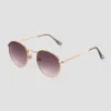 Women's Narrow Metal Round Sunglasses - Universal Thread™ Gold 2 Women's Narrow Metal Round Sunglasses - Universal Thread™ Gold -Universal Thread GUEST 935d7dc7 4969 4fc7 89cd 8c817723526f