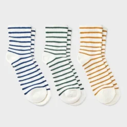Women's Striped Cushioned 3pk Mid Crew Socks - Universal Thread™ 4-10 8 Women's Striped Cushioned 3pk Mid Crew Socks - Universal Thread™ 4-10 -Universal Thread GUEST 9802dd7c ee57 4477 9a79 92eea7504799