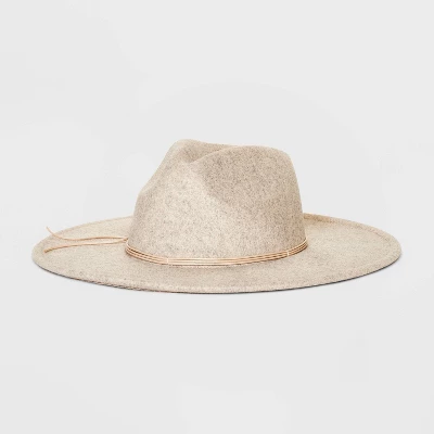 Felt Wide Brim Fedora Hat - Universal Thread™ 6 Felt Wide Brim Fedora Hat - Universal Thread™ - Image 4