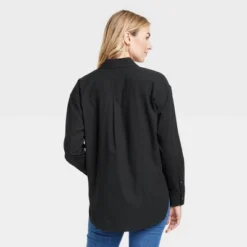 Women's Long Sleeve Oversized Button-Down Shirt - Universal Thread™